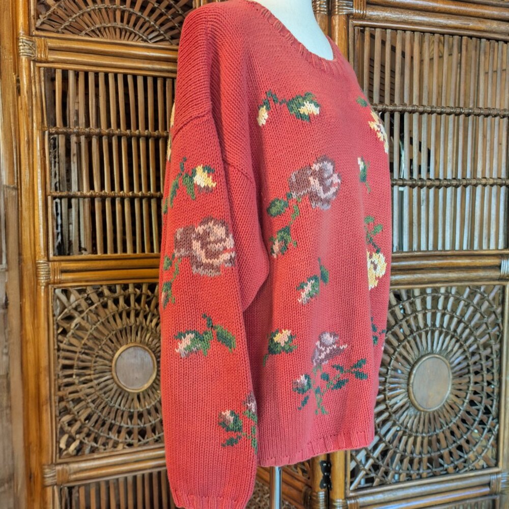 EDDIE BAUER - Sweater - Cotton - VTG - XL - Picture 5 of 10